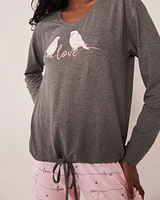 Chandail manches longues col en V ultra doux