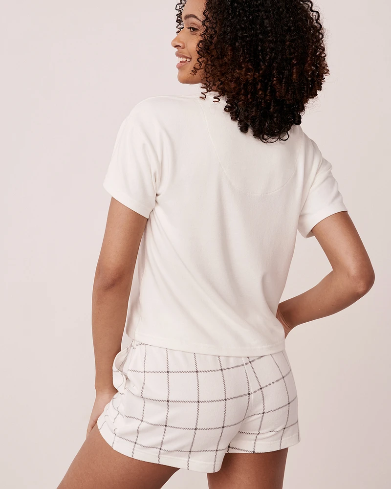 T-shirt col rond en fibres recyclées