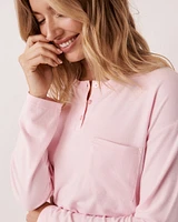 Recycled Fibers Long Sleeve Shirt with Buttons
