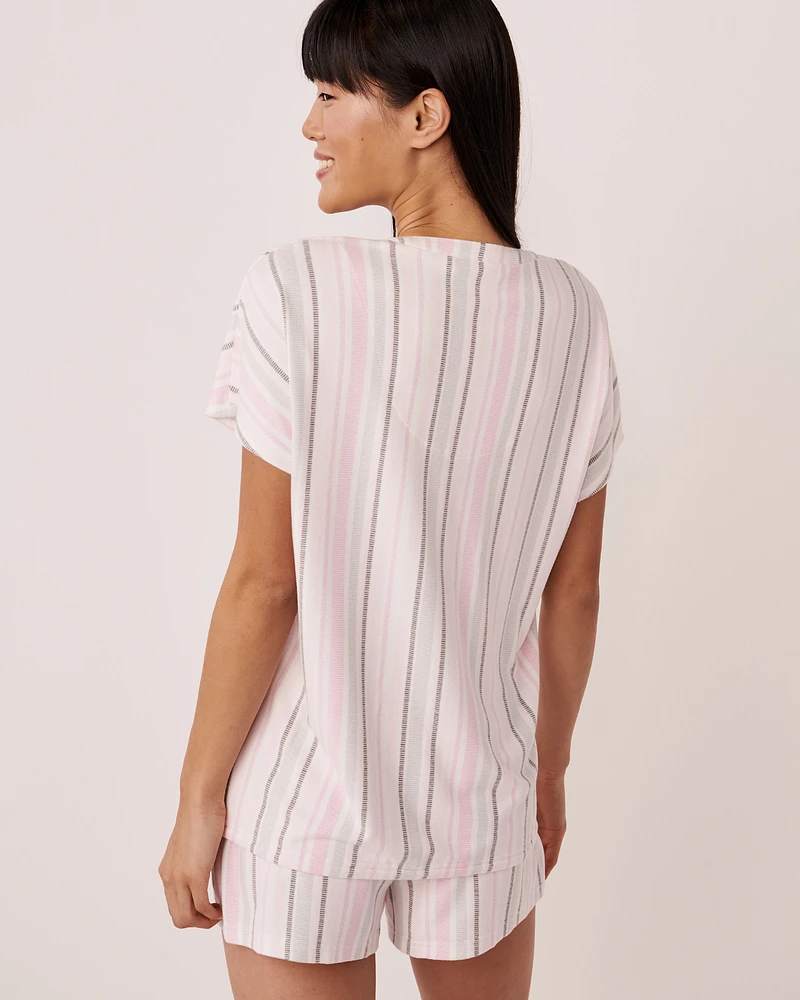 Recycled Fibers Short Sleeeve Button-down Shirt