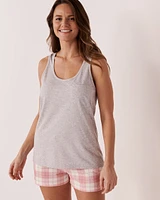 Camisole dos nageur en coton