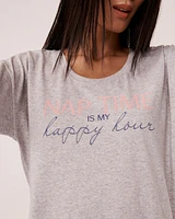Cotton Crew Neck Long Sleeve Shirt