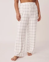 Pantalon jambe large en fibres recyclées