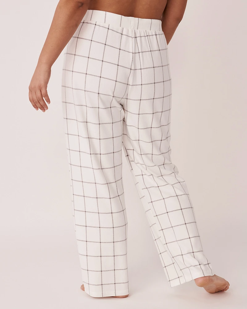 Pantalon jambe large en fibres recyclées