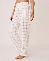 Pantalon jambe large en fibres recyclées