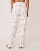 Pantalon jambe large en fibres recyclées