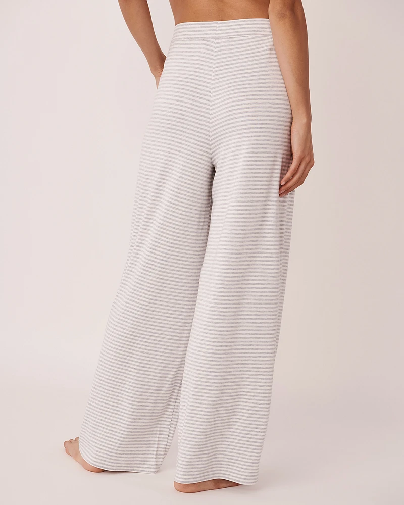 Pantalon jambe large en bambou