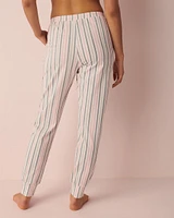 Pantalon ajusté en coton