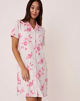 Chemise de nuit boutonnée ultra douce
