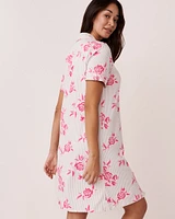 Chemise de nuit boutonnée ultra douce