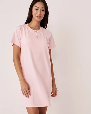 Recycled Fibers Short Sleeve Sleepshirt