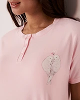 Recycled Fibers Short Sleeve Sleepshirt