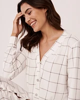 Chemise de nuit boutonnée en fibres recyclées
