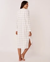 Chemise de nuit boutonnée en fibres recyclées