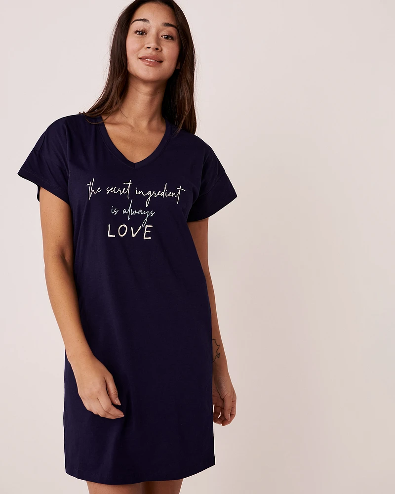 Cotton Short Sleeve Sleepshirt