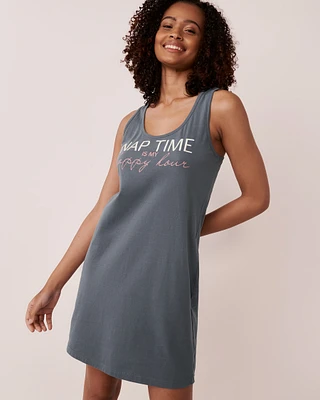 Cotton Sleeveless Sleepshirt