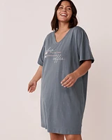 Cotton Short Sleeve Sleepshirt
