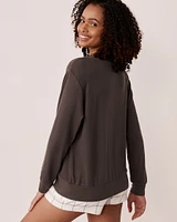 Cardigan boutonné en fibres recyclées