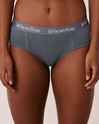 Culotte aux hanches coton et bande élastique logo
