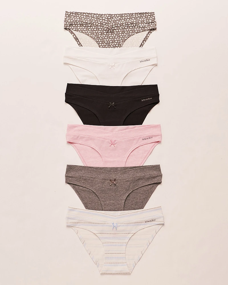 Lot de culottes bikini en coton