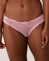 Culotte bikini bordure frisée
