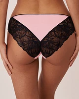 Lot de 5 culottes bikini microfibre et dentelle