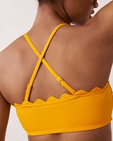 Haut de bikini bandeau TEXTURED POPCORN