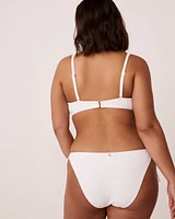 Haut de bikini plongeant BRIGHT TEXTURED