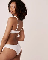 Haut de bikini plongeant BRIGHT TEXTURED
