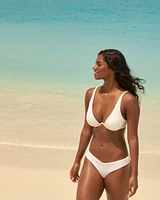 Haut de bikini plongeant BRIGHT TEXTURED