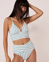 FANFARE STREAKS Recycled Fibers Triangle Bikini Top