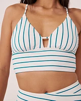 FANFARE STREAKS Recycled Fibers Triangle Bikini Top