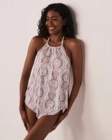 Haut tankini encolure haute BOHO
