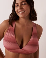 STRIPES Recycled Fibers Triangle Bikini Top