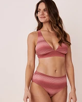 STRIPES Recycled Fibers Triangle Bikini Top