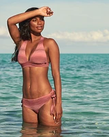 STRIPES Recycled Fibers Triangle Bikini Top