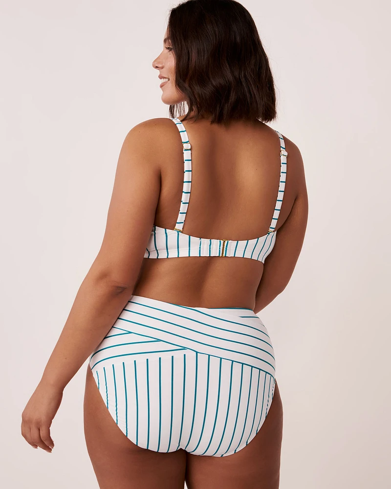 FANFARE STREAKS Recycled Fibers D Cup Triangle Bikini Top
