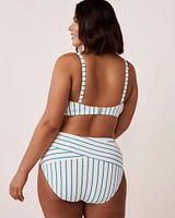 FANFARE STREAKS Recycled Fibers D Cup Triangle Bikini Top