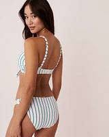FANFARE STREAKS Recycled Fibers D Cup Triangle Bikini Top