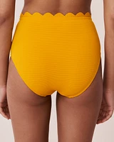Bas de bikini taille haute TEXTURED POPCORN
