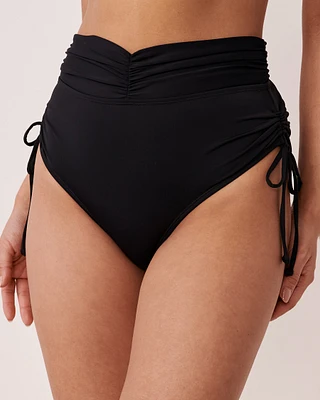 Bas de bikini taille haute plissée FASHION