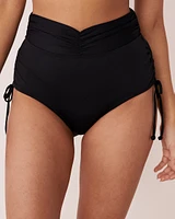 FASHION Shirred High Waist Bikini Bottom