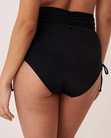FASHION Shirred High Waist Bikini Bottom