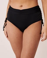 FASHION Shirred High Waist Bikini Bottom