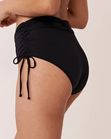 FASHION Shirred High Waist Bikini Bottom