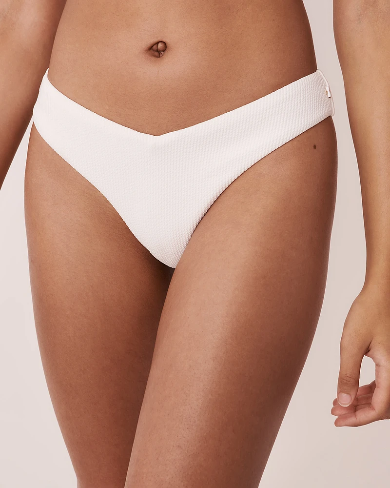 BRIGHT TEXTURED Thong Bikini Bottom