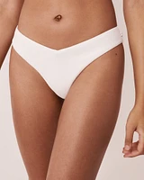 BRIGHT TEXTURED Thong Bikini Bottom