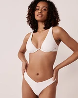 BRIGHT TEXTURED Thong Bikini Bottom