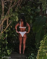 BRIGHT TEXTURED Thong Bikini Bottom