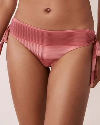 Bas de bikini cheeky en fibres recyclées STRIPES